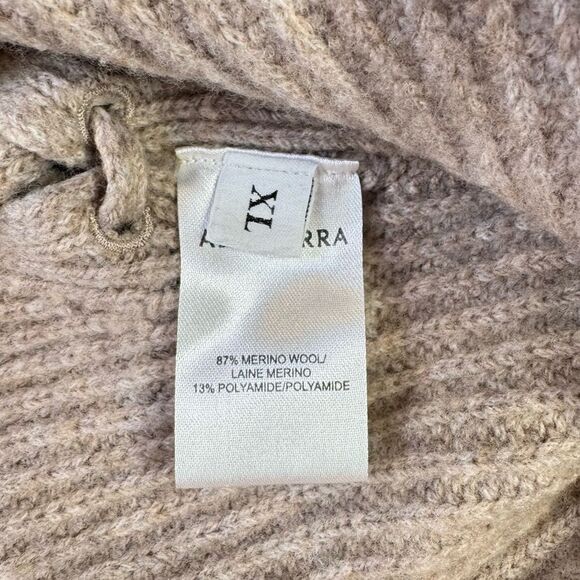 Altuzarra Amani Cropped Lace Up Merino Wool Blend Tank Mushroom Size XL - Picture 7 of 8